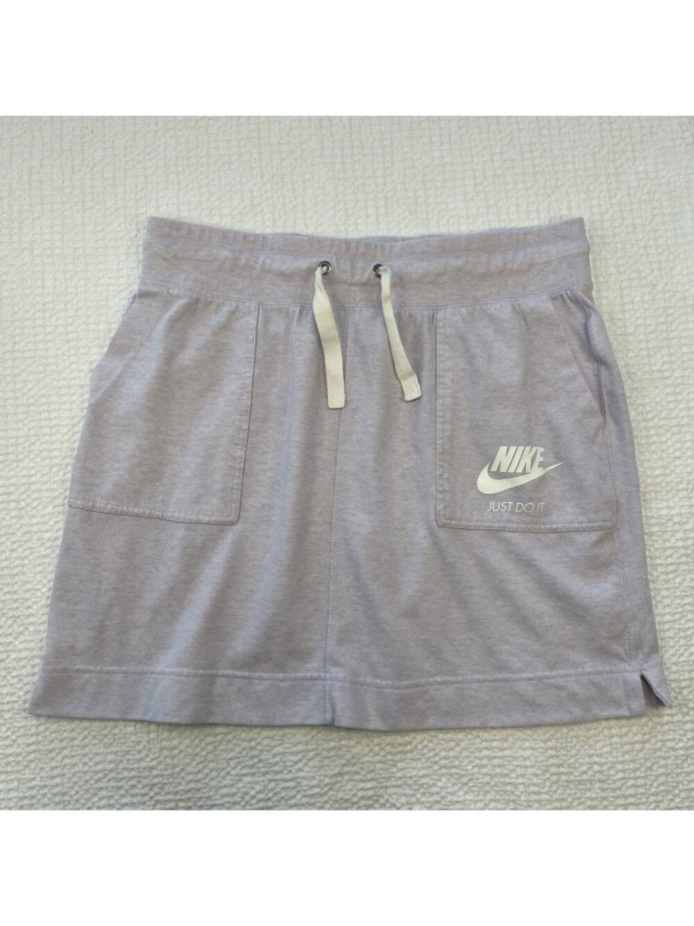 Nike M Gym Vintage Skirt Heather Lavender Purple Pocket Organic Cotton